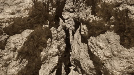 close up of a rocky cliff