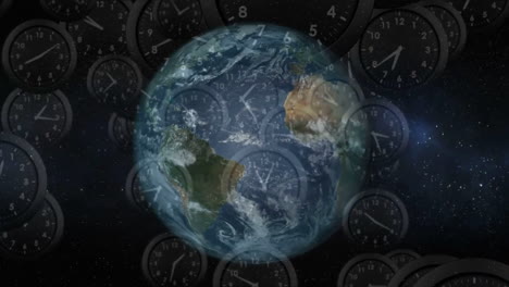 clocks with globe