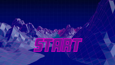 animación de inicio sobre el paisaje del metaverso en fondo marino