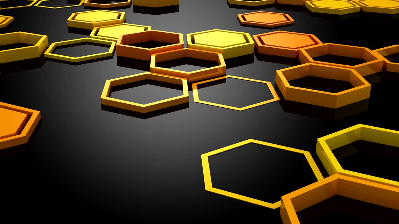 el fondo de los hexágonos