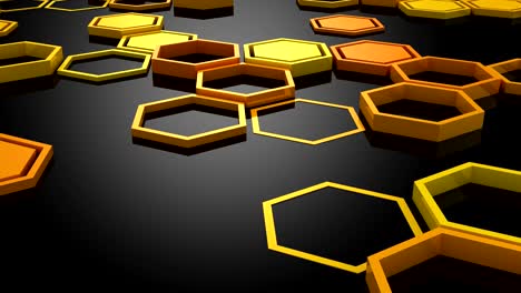 el fondo de los hexágonos