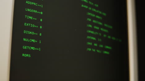 vintage computer terminal screen