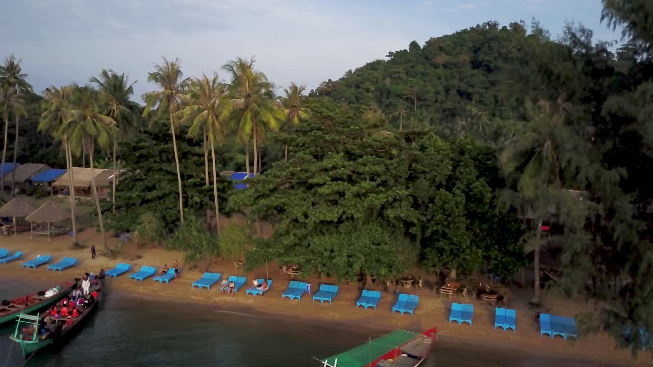 complejo de playa tropical