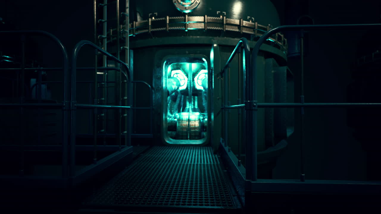 maquinaria industrial futurista oscura