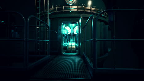 maquinaria industrial futurista oscura