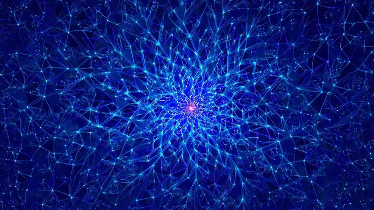 Connessione di Rete Digitale Astratta che si Espande da un Punto Centrale