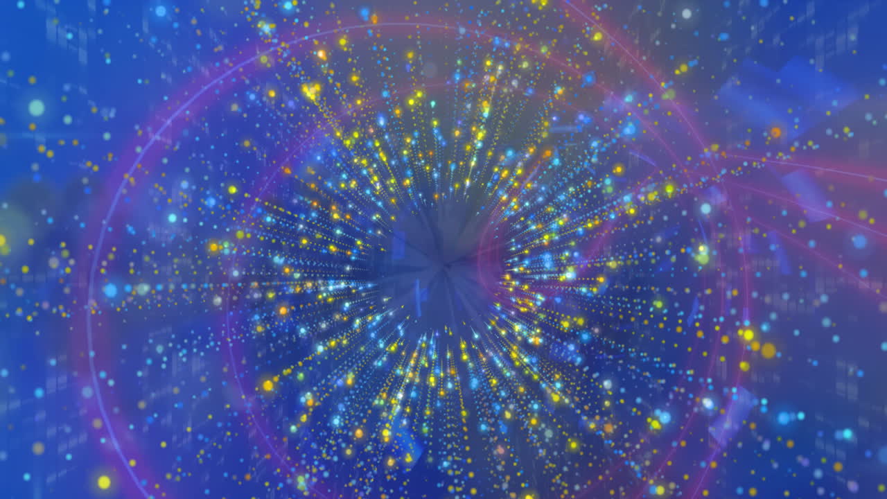 빛나는 조명 비의 애니메이션이 원활한 루프로 움직입니다.