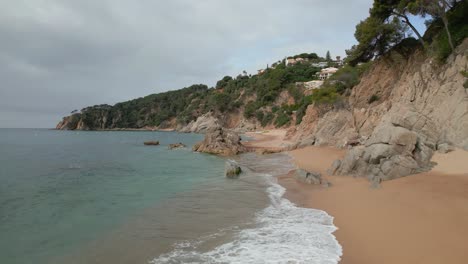 costa brava with these stunning aerial images of a solitary beach