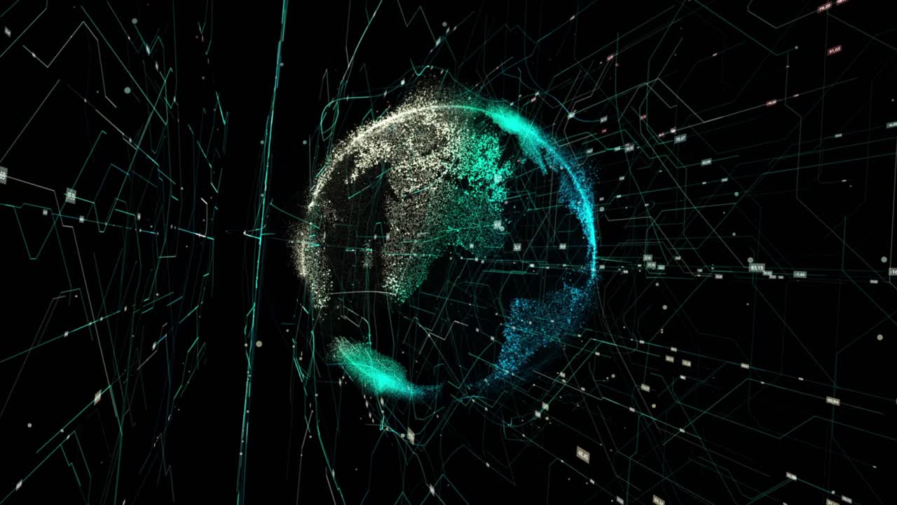 Digital Globe: A Futuristic Visualization of Global Connectivity