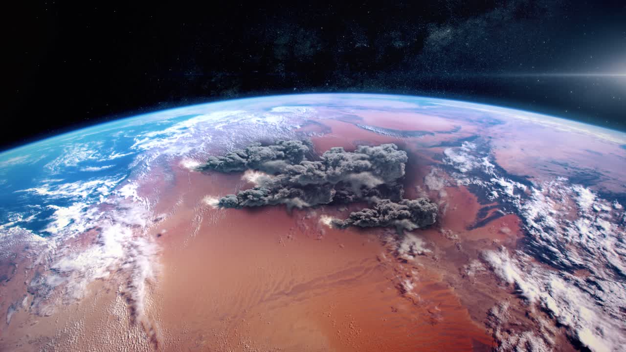 궤도에서 본 기후 변화로 인한 호주 산불