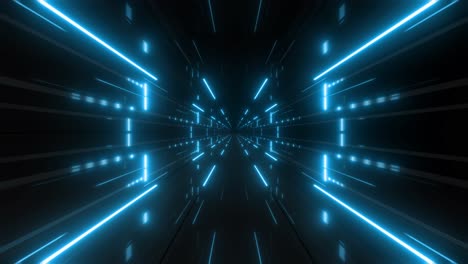 túnel de neón brillante