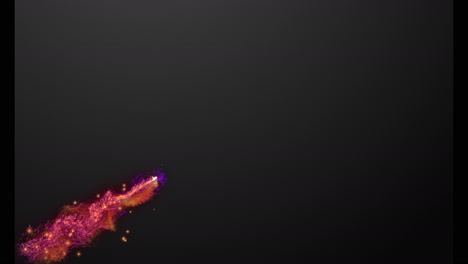 animation of light trails and spots forming globe on black background