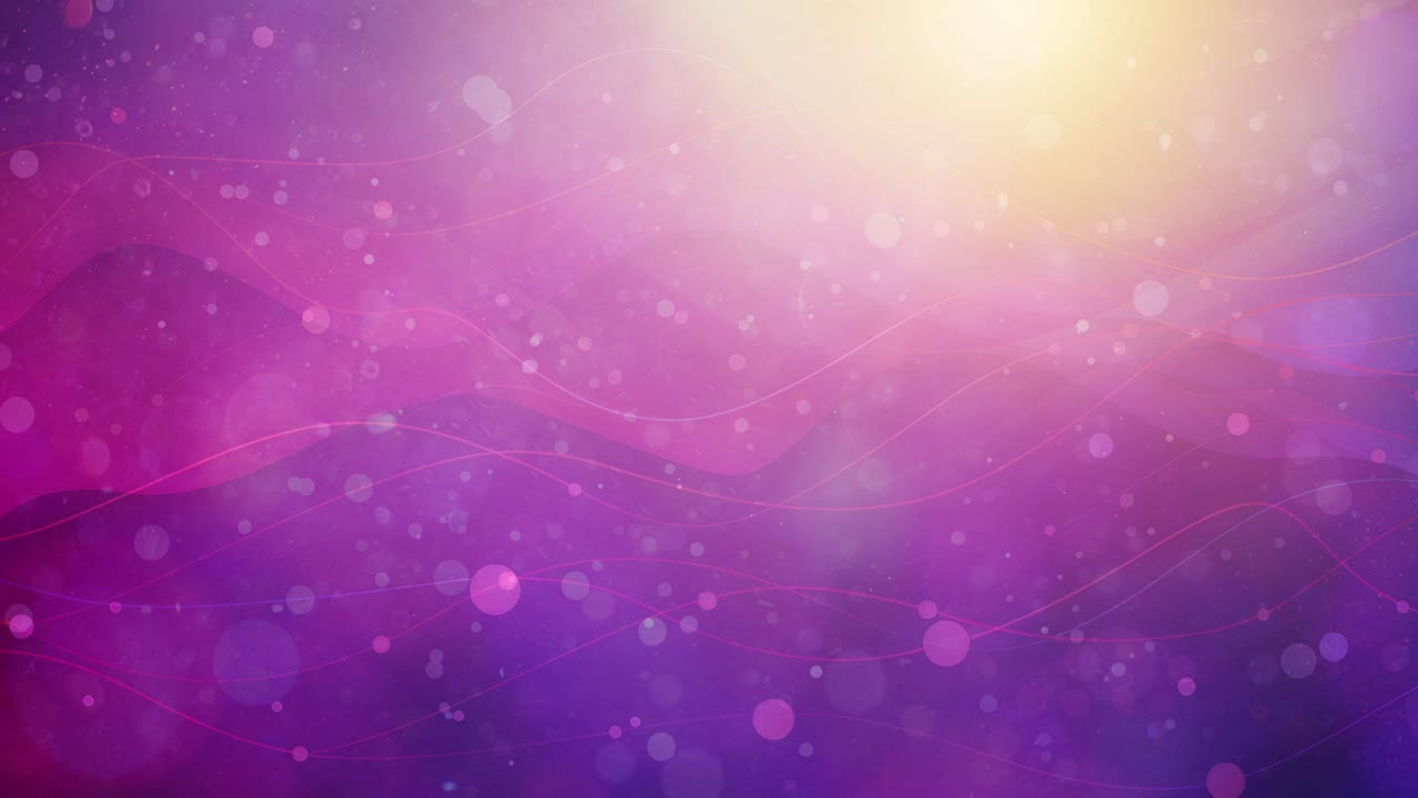 fondo púrpura desenfocado abstracto con ondas, luces y partículas flotantes - paisaje de ensueño: explorando el mundo enigmático de ondas y luces abstractas