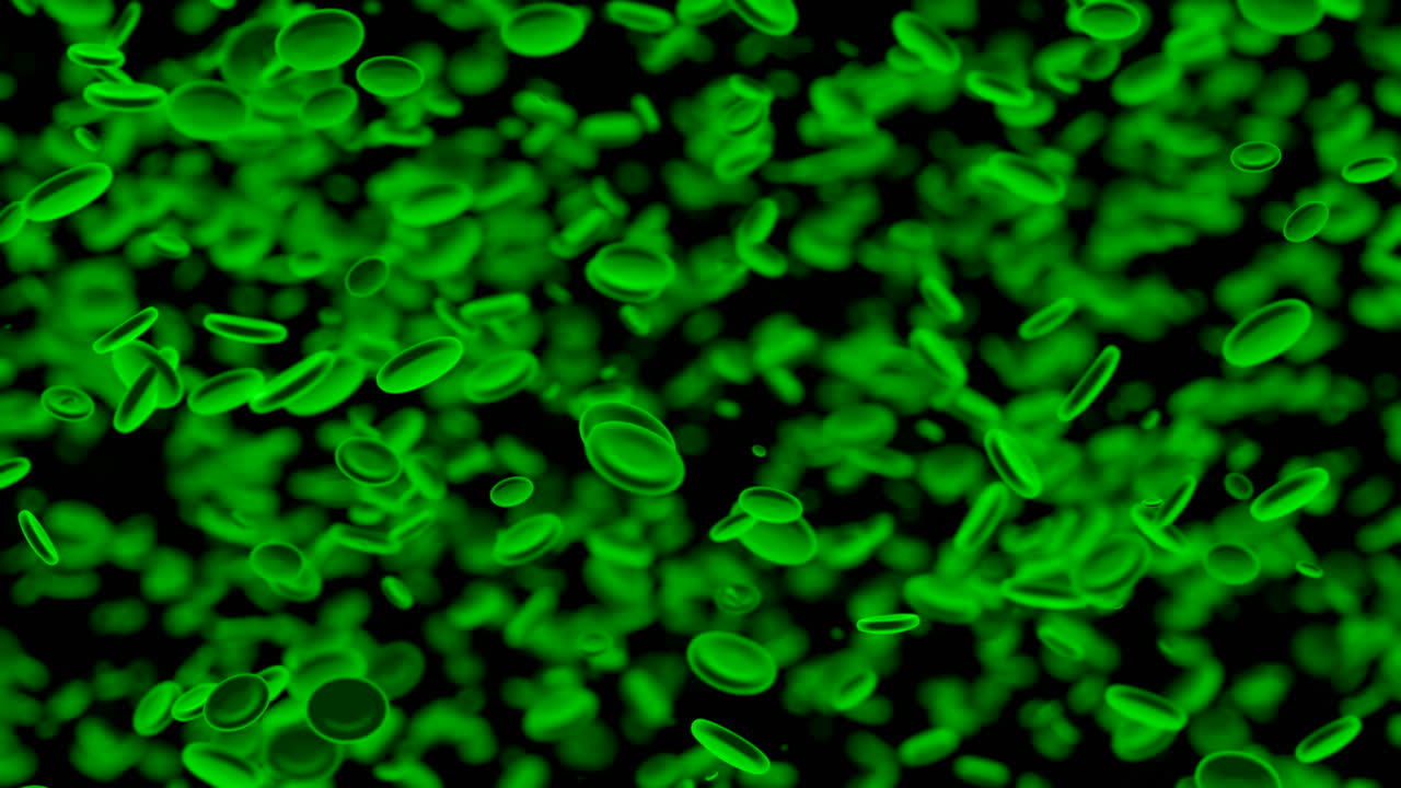 Animated Green Blood Cells