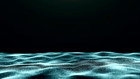 tecnología de onda digital futurista animación de fondo abstracta renderización en 3d