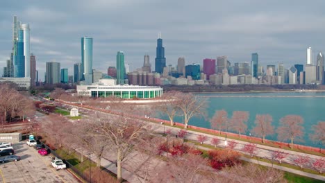 Shedd-Aquarium-with-Chicago-as-a-backdrop