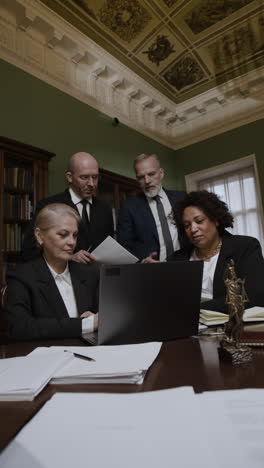 law firm meeting in historic building