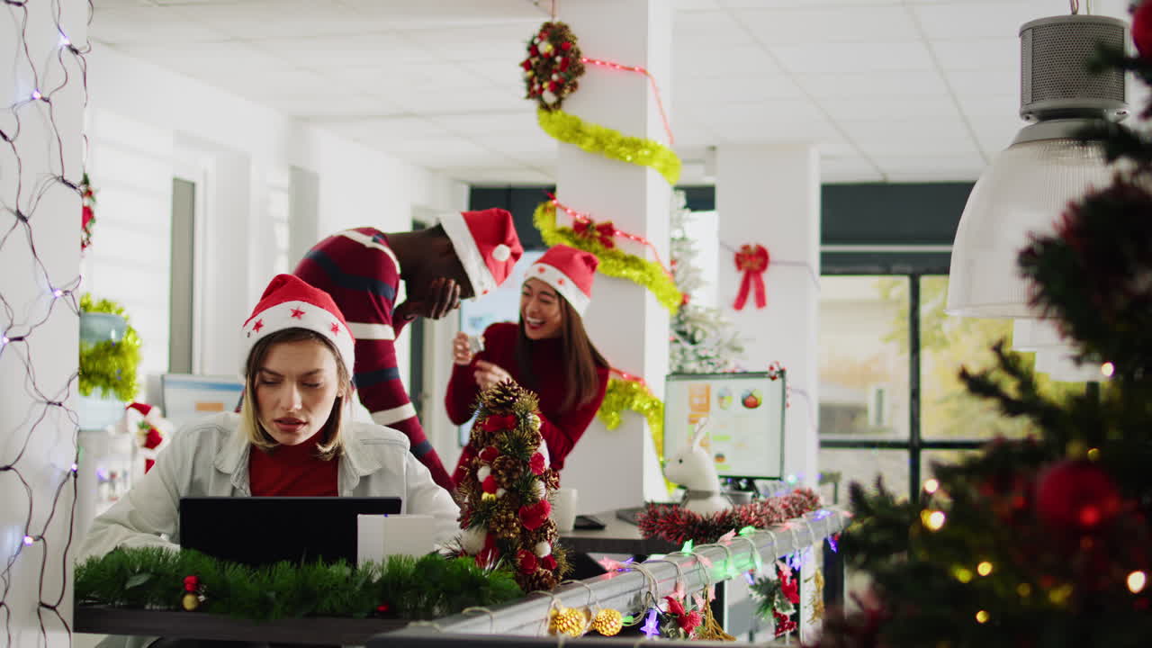 Festive Office Holiday Celebration