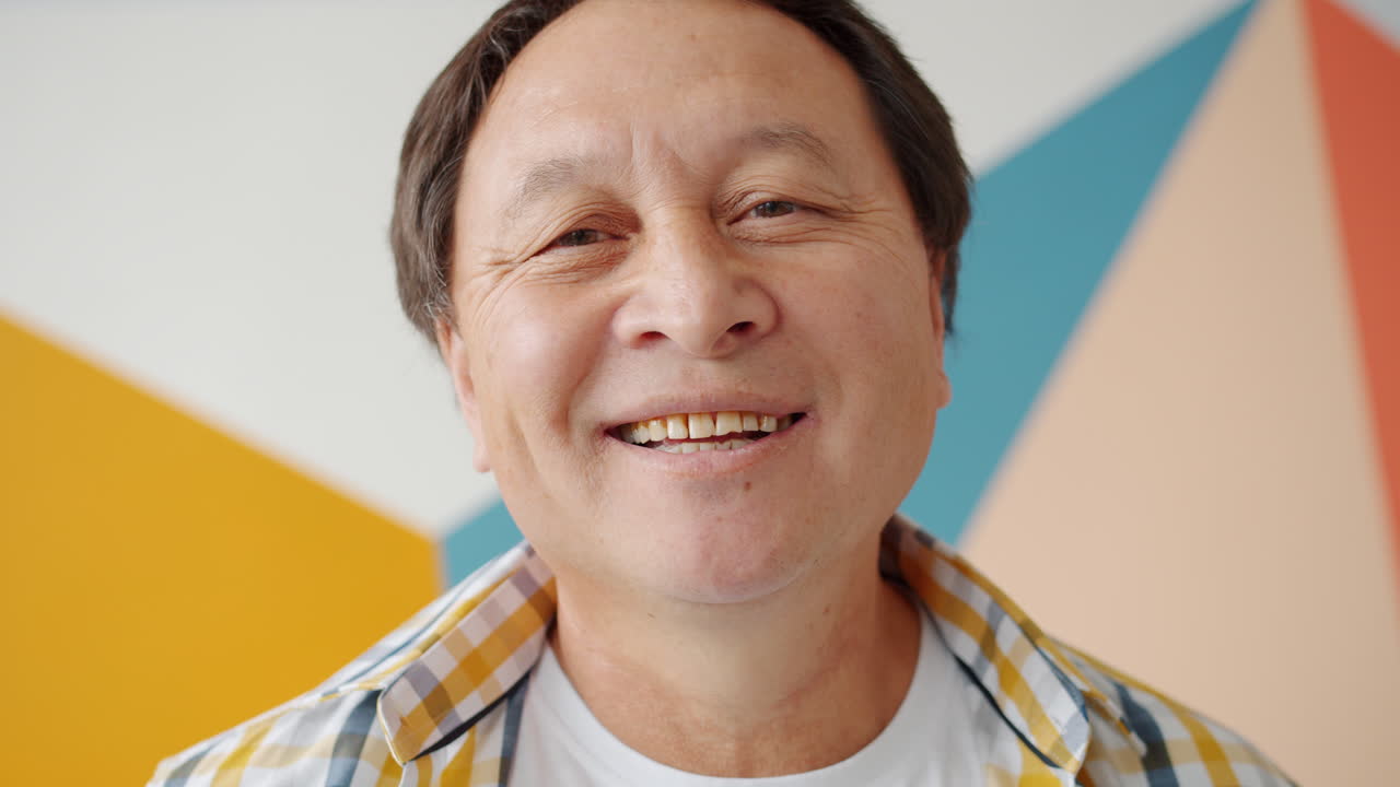 Smiling Asian Man Portrait