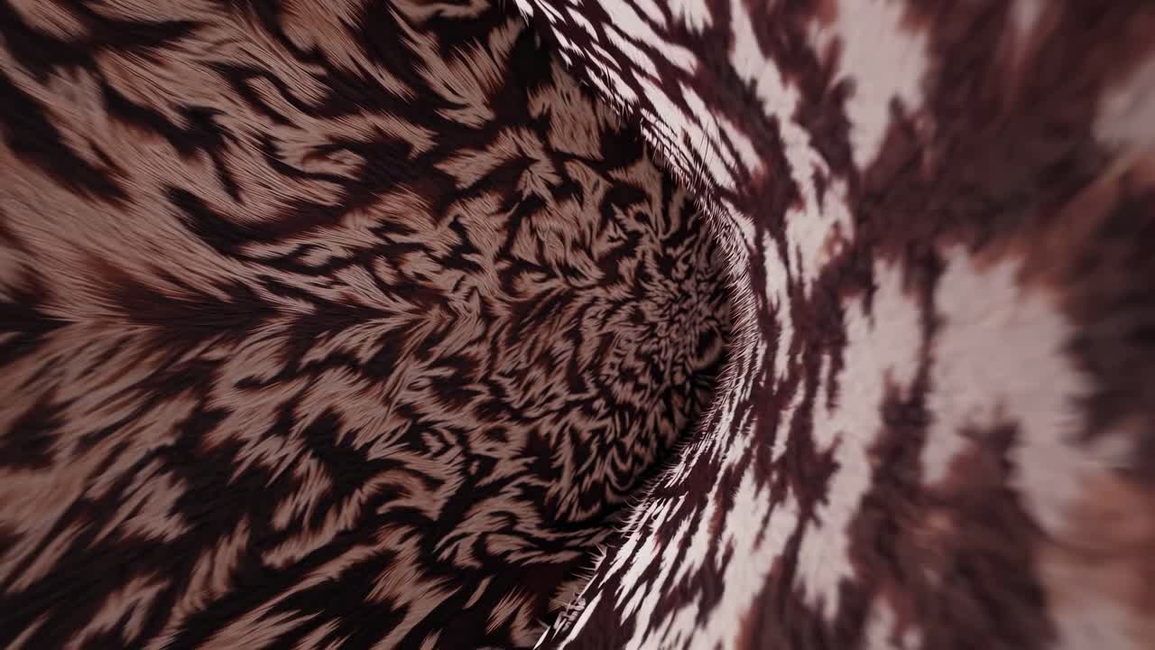 Dokulu kürk deseninin soyut görünümü