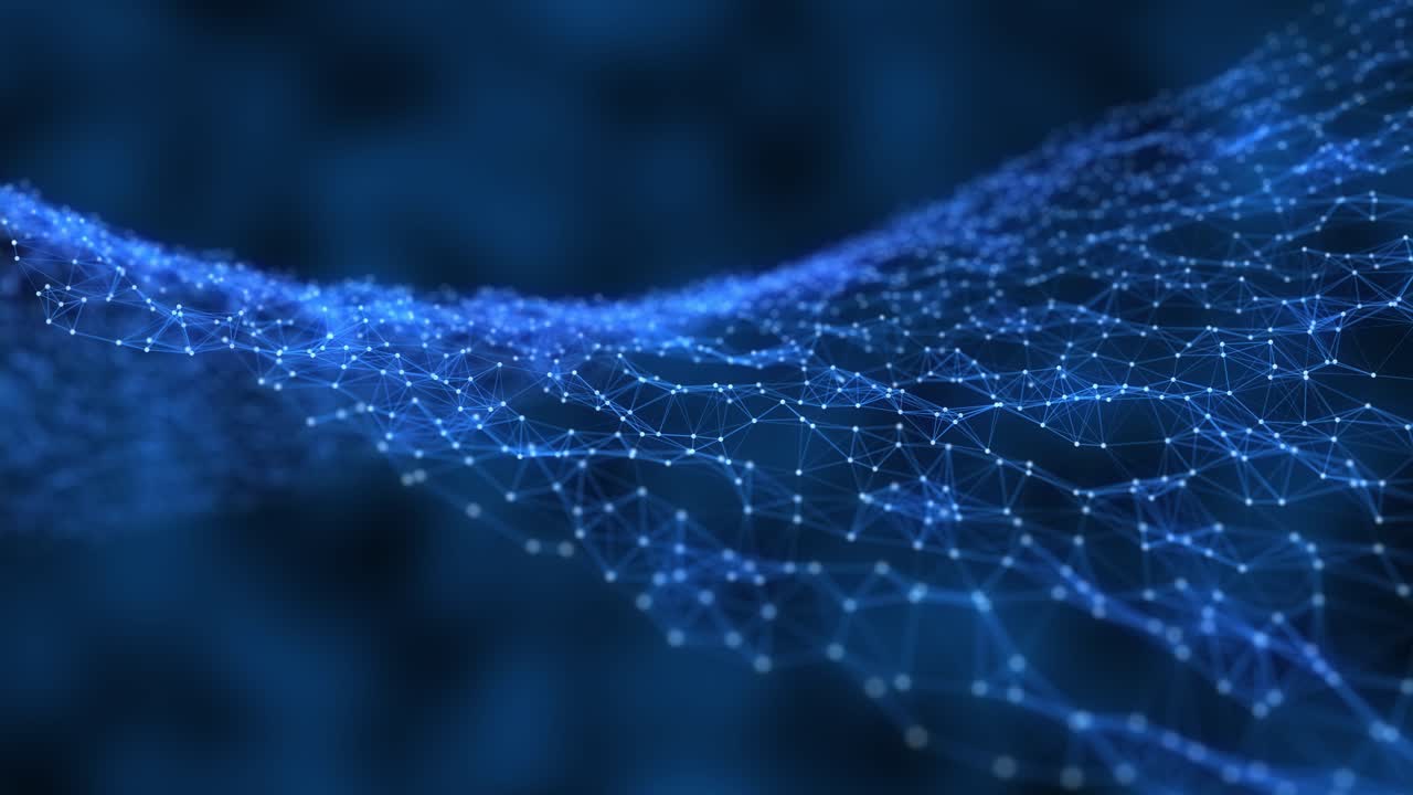 conexiones de red global con puntos y líneas