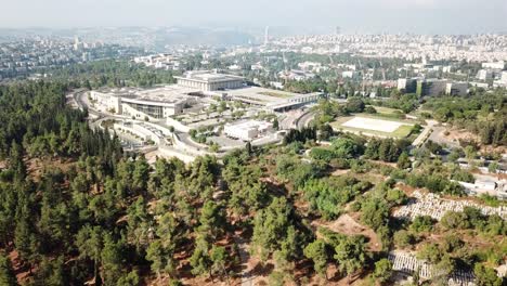 aerial footage over israel knesset parliament