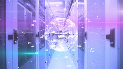 Animation of globe spinning