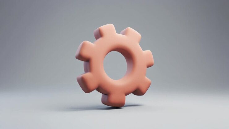 Soft Sphere Transforms into a Gear Icon 3D Animation