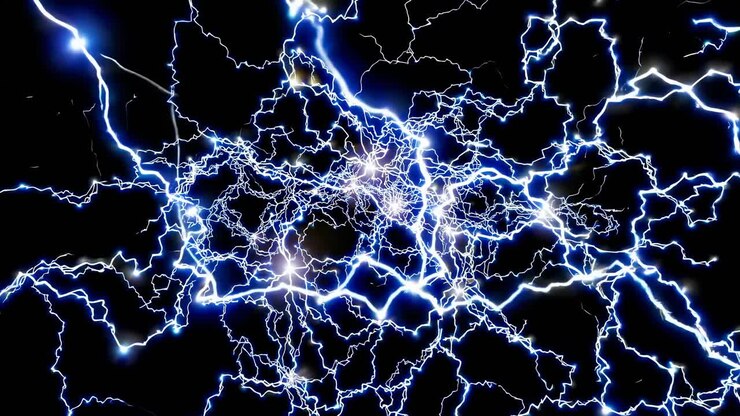 Motivi astratti di fulmini ed elettricità