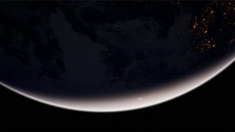 earth globe planet from space orbit
