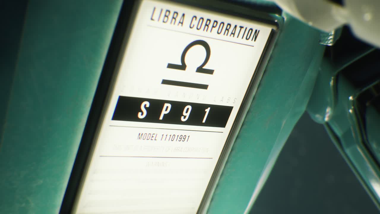 primer plano macro de animación del panel de pantalla de un robot futurista