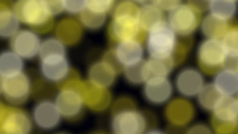 Vibrant-yellow-and-black-circles-on-blurred-background