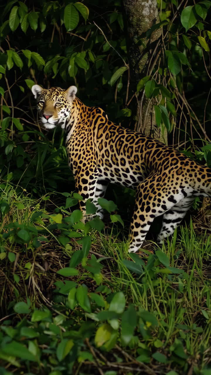 Jaguar in the Rainforest