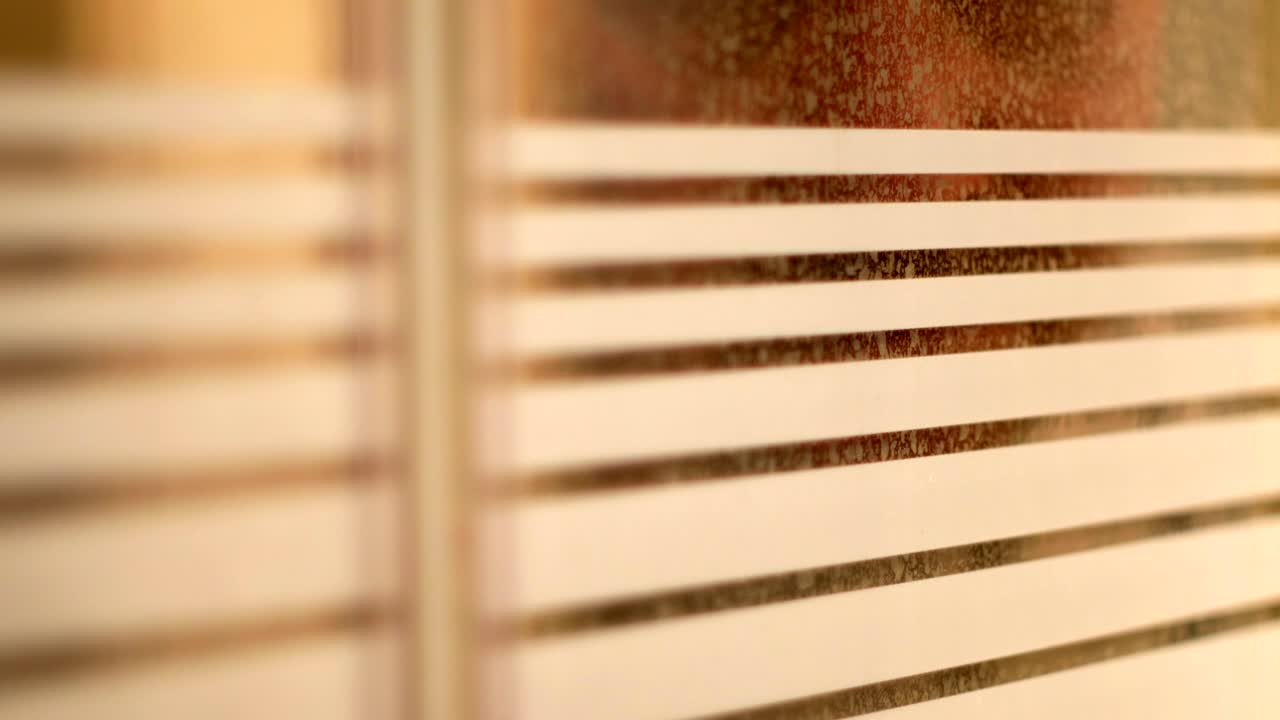 Male Figure Peering Through Window