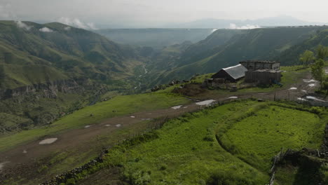 Matkvari-Valley-View-From-Apnia-Village-In-Gogasheni,-Southeast-of-Upper-Vardzia,-Georgia