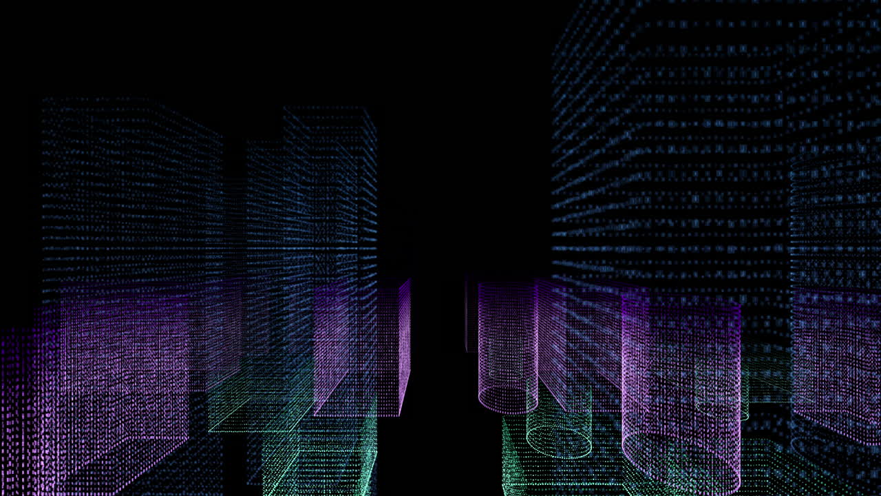 Digital Abstract Cityscape