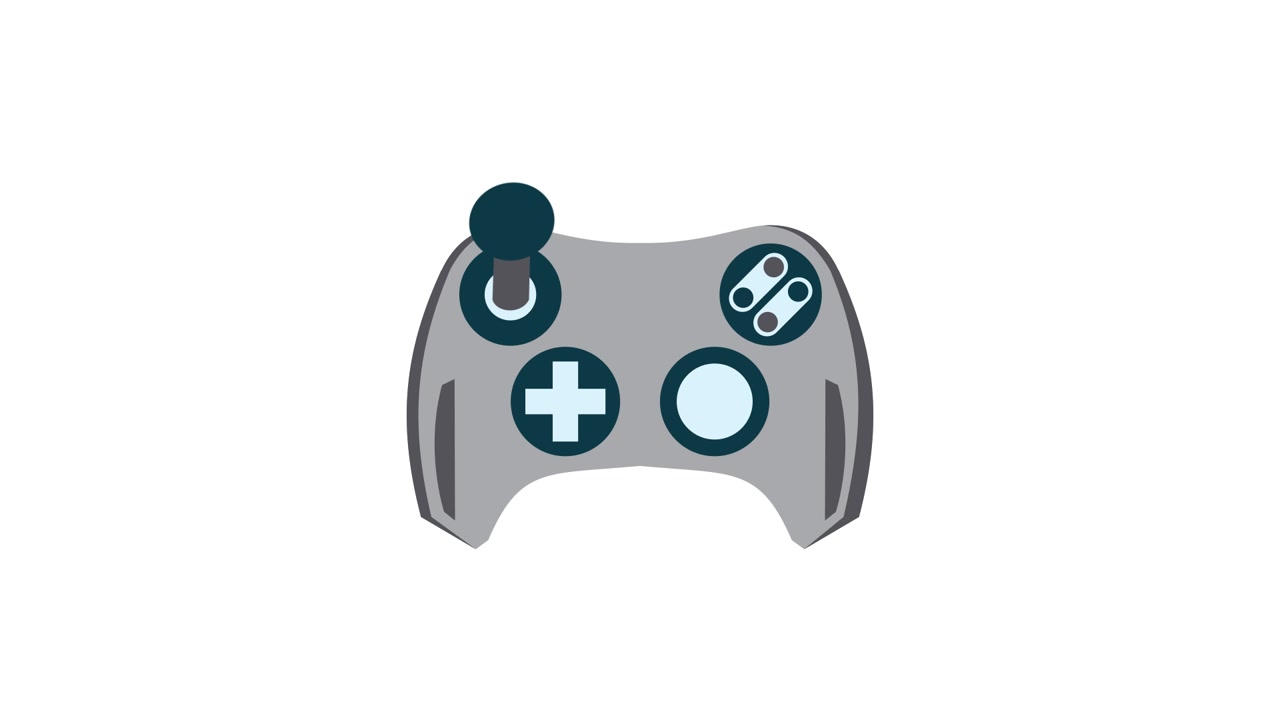 Animated Game Controller Assembling and Disappearing