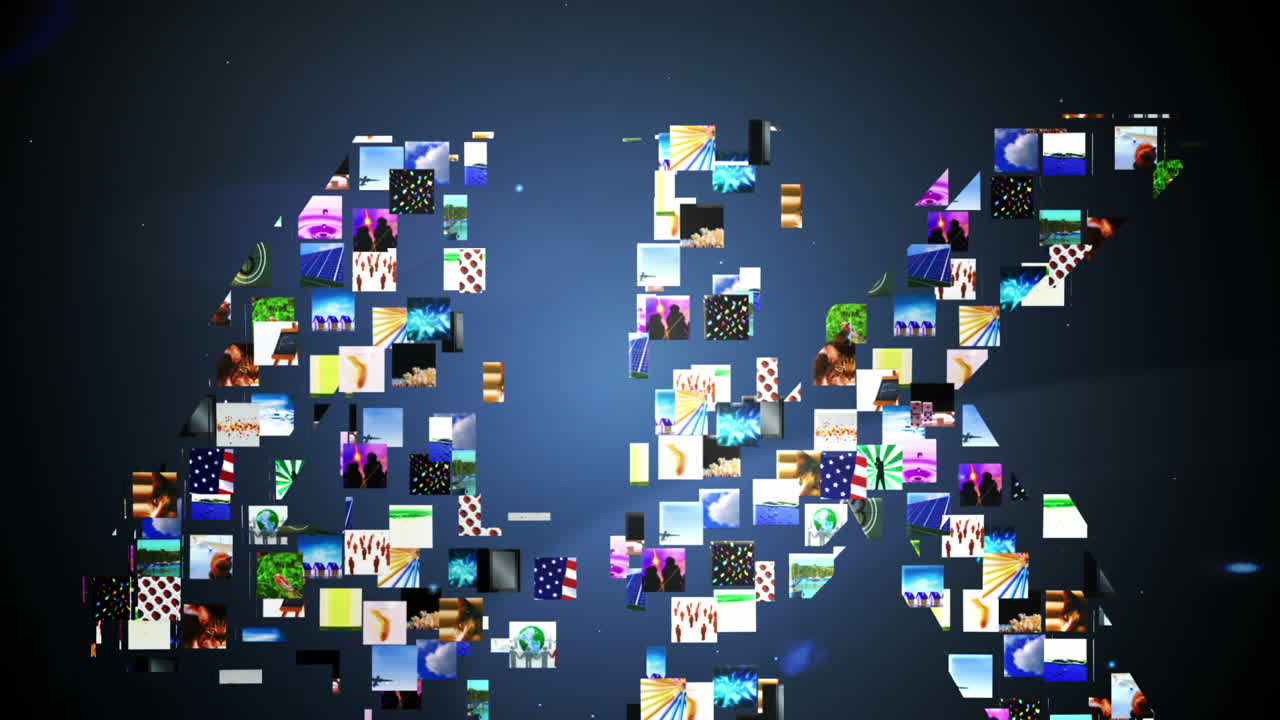 4k 메시지를 형성하는 비디오 클립