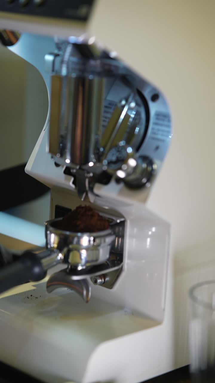 preparación de un espresso