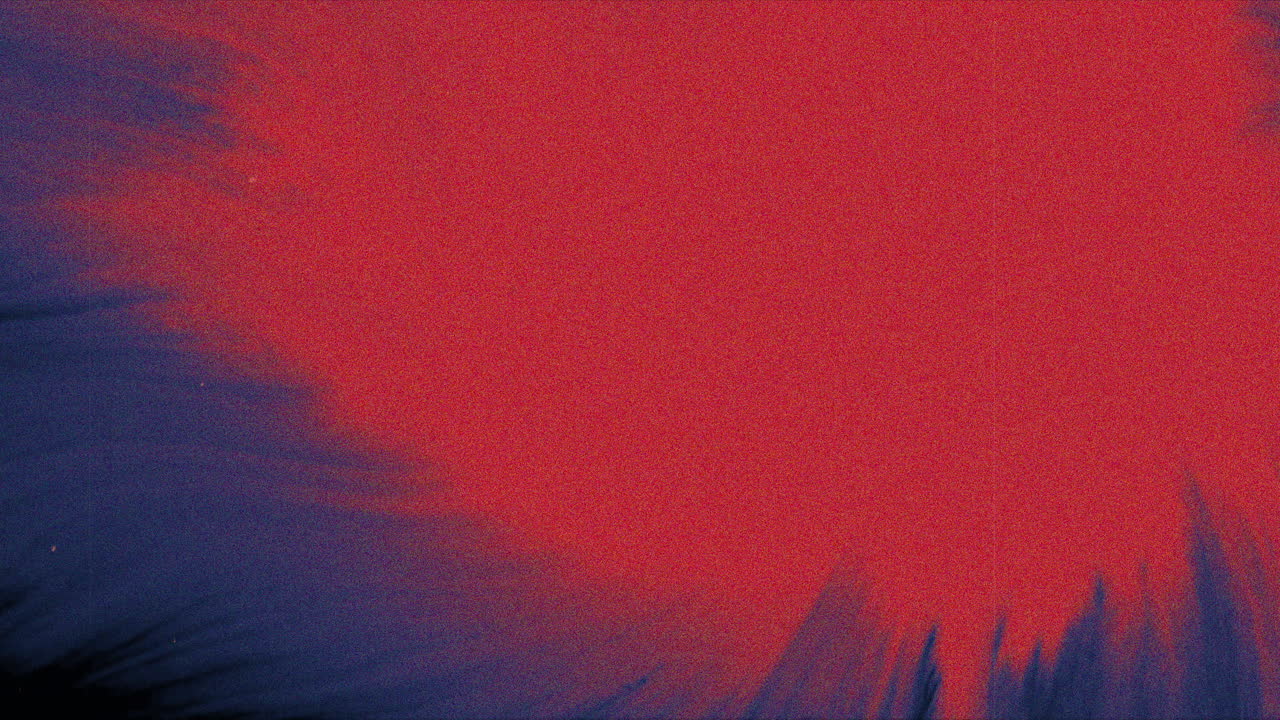 obra de arte digital vibrante composición abstracta roja y azul