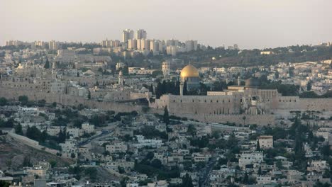 cúpula de la roca desde el paseo marítimo de haas, jerusalén