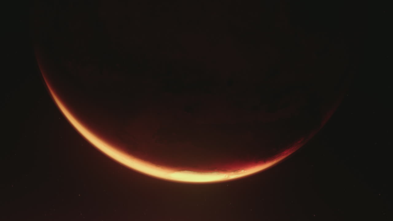 Planet Mars vieved from Space