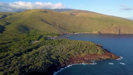 位於夏威夷拉奈島 (lanai 1) 的馬內利點 (manele point) 的空中飛行機