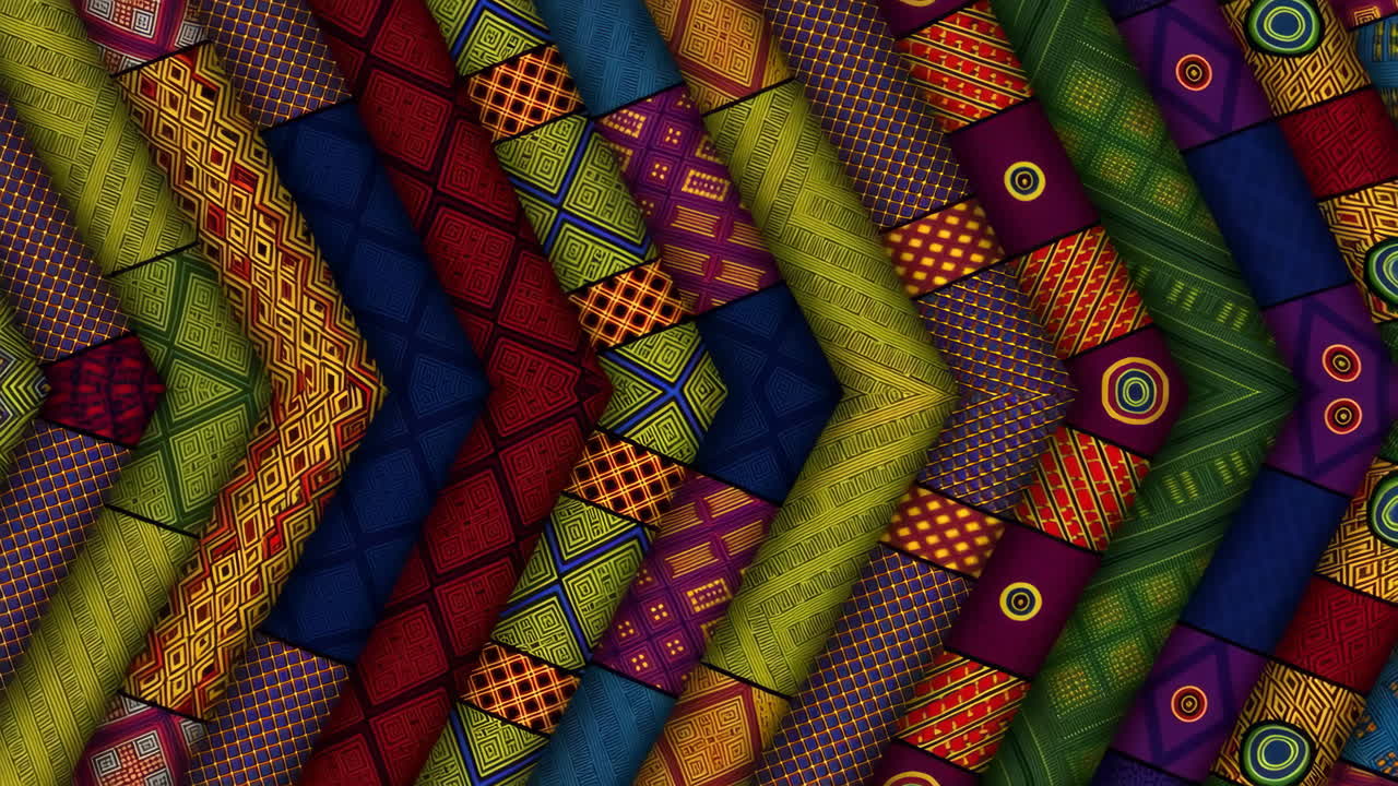 Vibrant Geometric Chevron Pattern Background