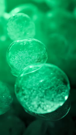 abstract green cellular structures