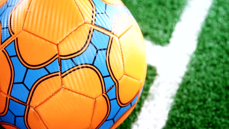 football on artificial grass 4k