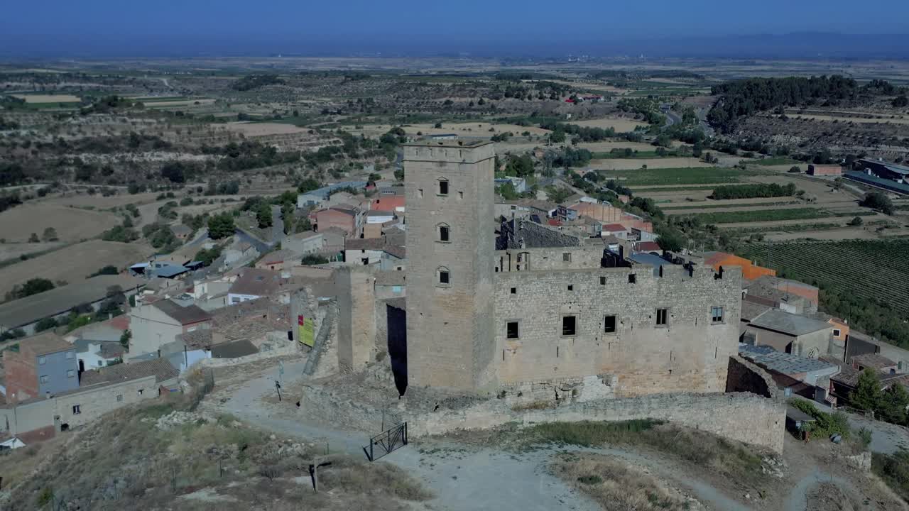 Ciutadilla Castle in the town of Ciutadilla, region of Urgell, province of L&eacute;rida in Catalonia