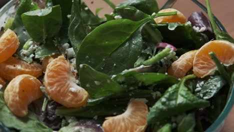 close-up of a delicious healthy salad