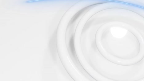 animation of white spinning circles in seamless loop