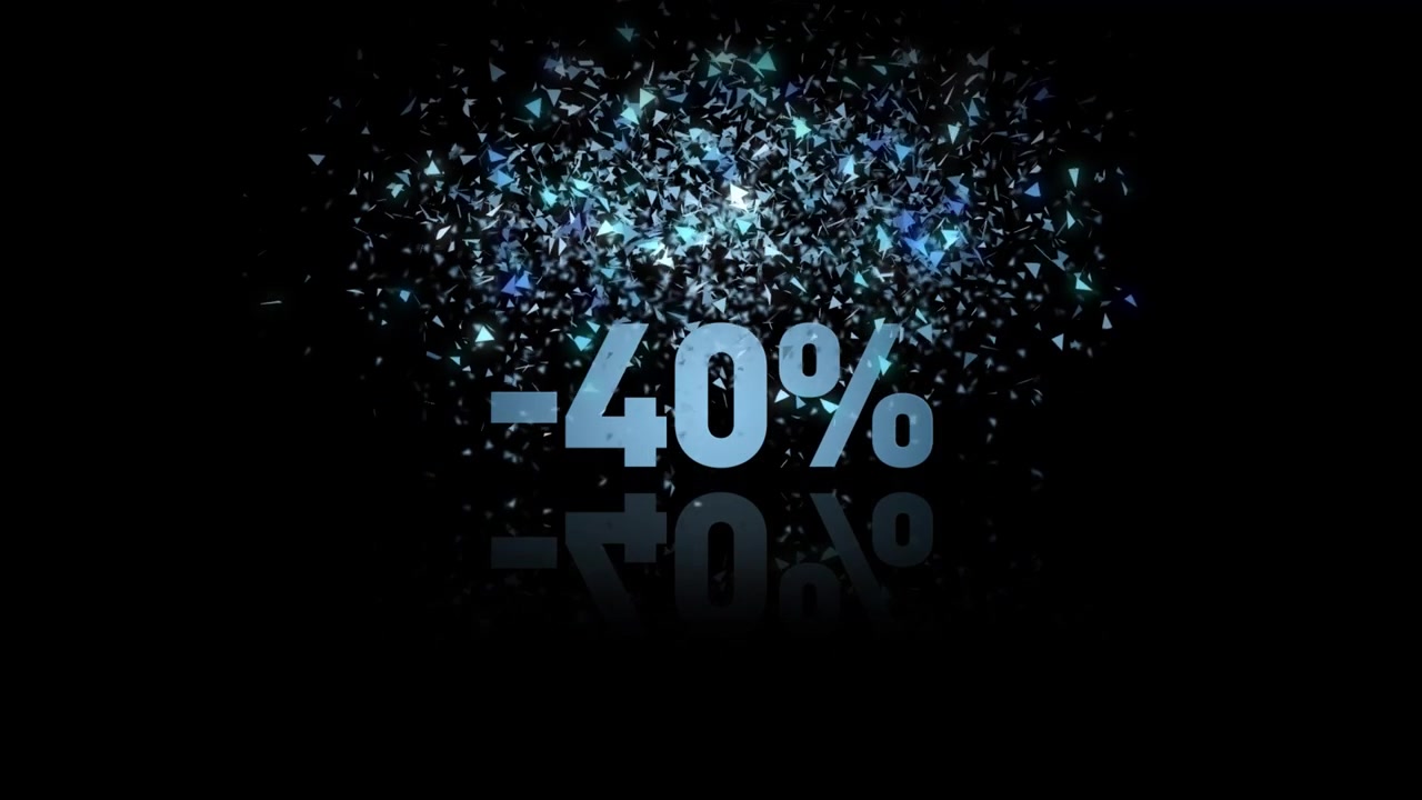"% OFF,DISCOUNT" text. Animation for promotions, sales and discounts